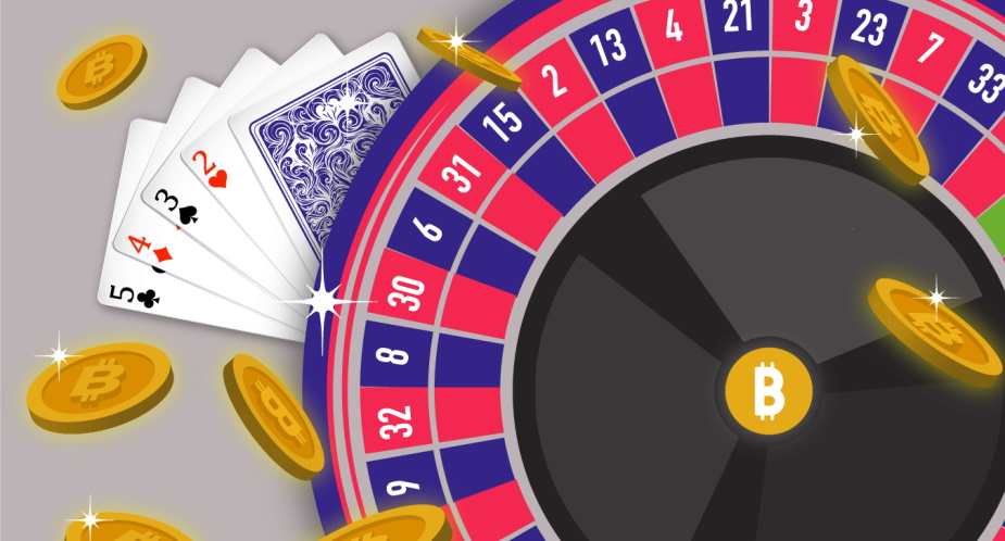 How is the mempool size shown on a crypto roulette deposit page?